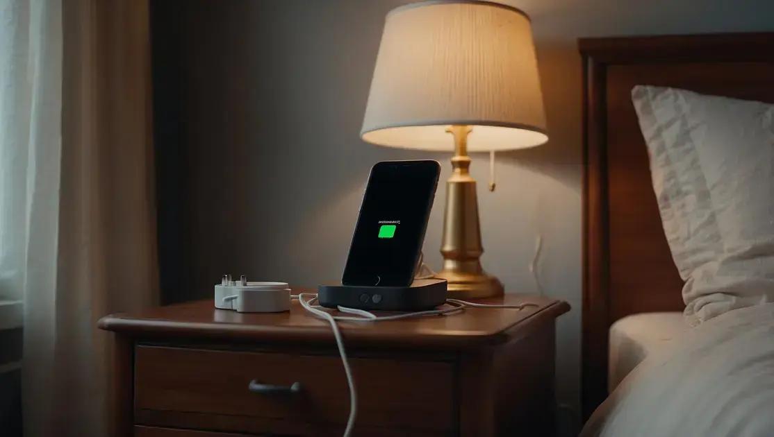 Apple alerta sobre riscos de dormir perto do celular carregando