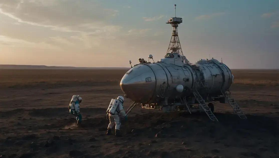Nave Soyuz retorna à Terra com cosmonautas russos e astronauta americano